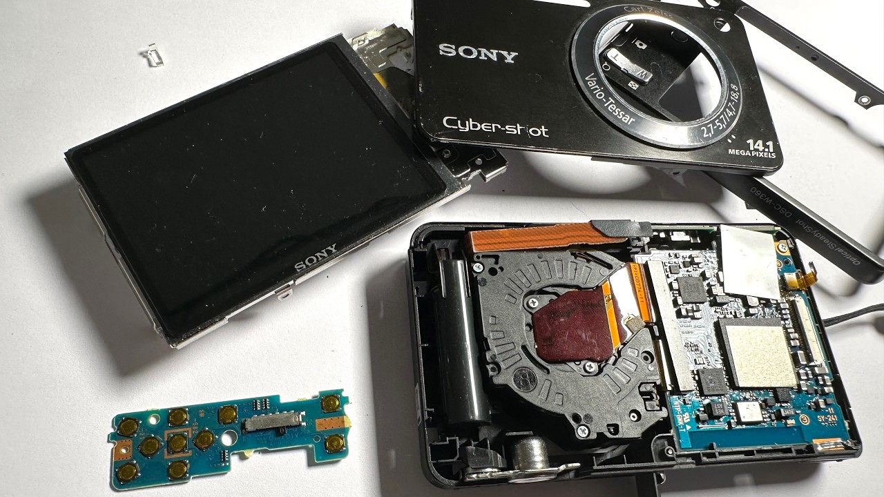 Sony CyberShot DSC-W360 disassembly - YouTube