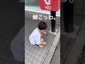 セミこわい子供。