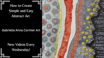 How to Create Abstract Art Using an Intuitive Painting Process | Watercolors and Mixed Media