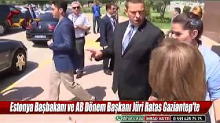 Estonya Başbakanı Ve Ab Dönem Başkanı Jüri Ratas Gaziantepte