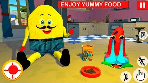 Sponge Family Neighbor 3 Scary Escape 3D game - Gameplay - Walkthrough [Level 7 - 10]