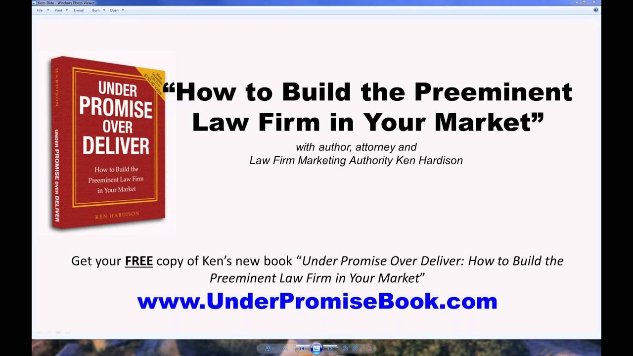 Ken Hardison Discusses His New Book - Under Promise Over Deliver