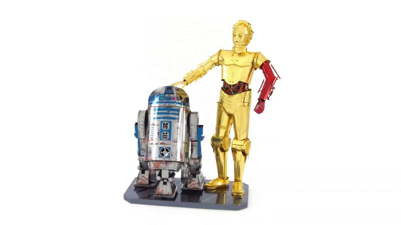 Star Wars C-3PO and R2-D2 Gift Box Set 3-D Metal Earth Model