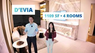 D'Evia | 1109sf BUTTERFLY LAYOUT | 4 Rooms | Kwasa Damansara