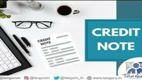 Tally ERP 9 - credit note (sales return)