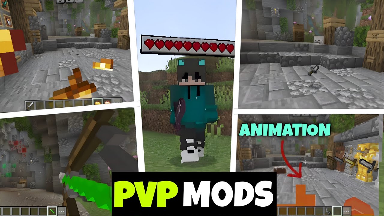 Top 05 Best JAVA PvP Mods For MCPE 1.21+ | PvP Mods/Addons For MCPE 1. ...