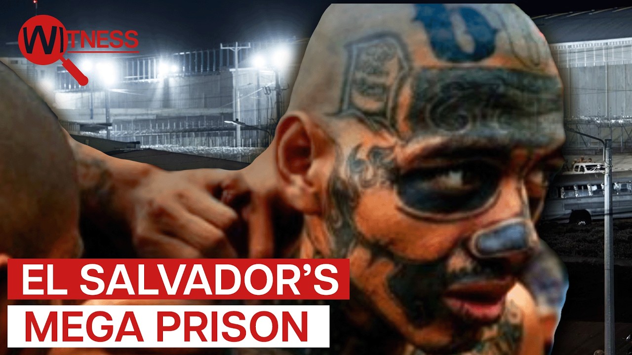 Film backdrop image for El Salvador Mega Prisons For Deadly Maras Gang Members (2025)