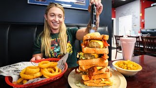 This 'Heart Attack' Burger Challenge Has NEVER Been Attempted By A Woman!