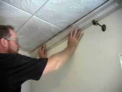 Tin Ceiling Installation Complete Snaplock Video Youtube