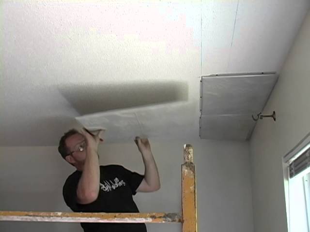 How To Replace An Ugly Popcorn Ceiling With Tin Ceiling Tiles