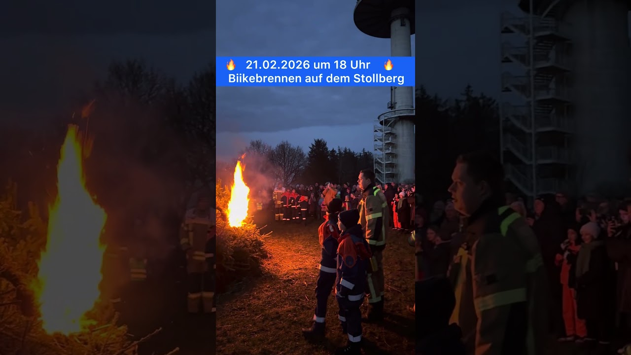 🔥🍷🌭 Biikebrennen auf dem Stollberg am 21.02.2026