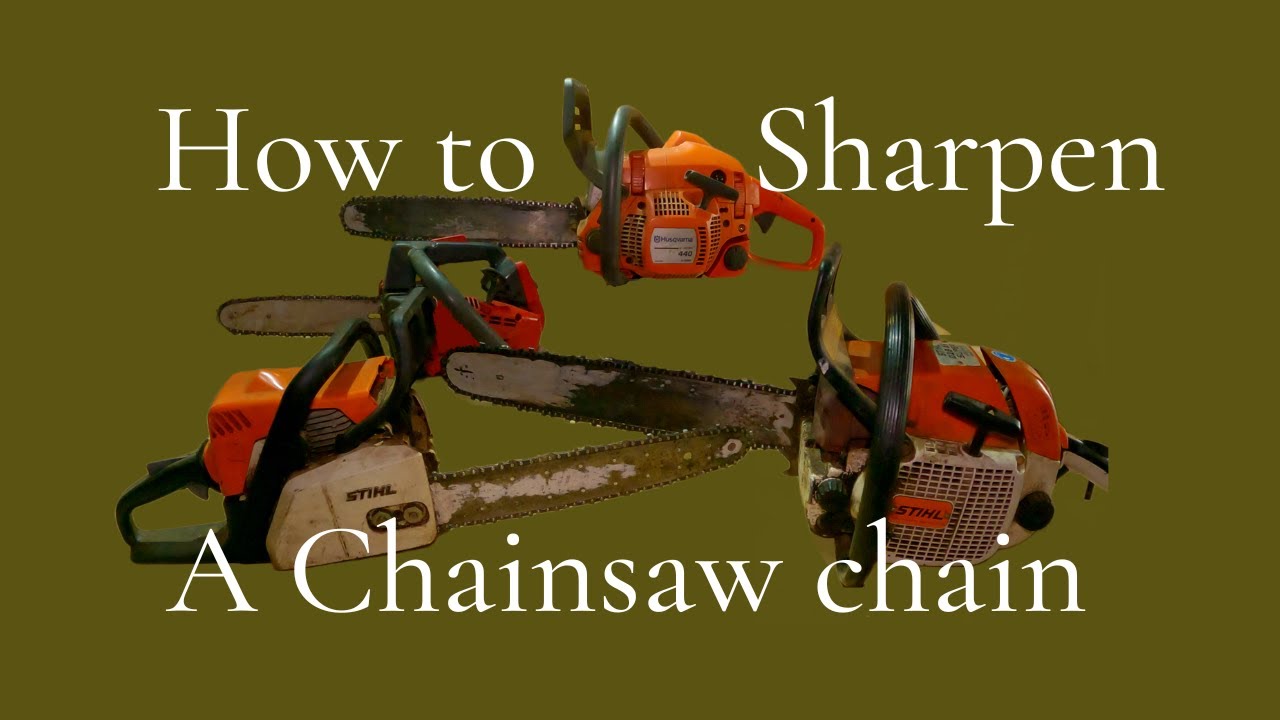 HOW TO Sharpen your Chainsaw chain and maintain the bar. Portugal Farm ...