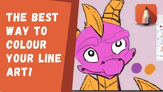 How to Colour your Line-Art in Sketchbook (in under 3 min) screenshot 4
