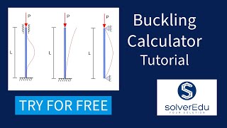 Buckling Calculator - Tutorial - Slenderness Ratio -  SolverEdu