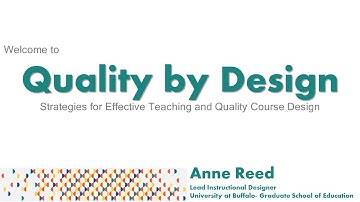 Welcome to Quality by Design