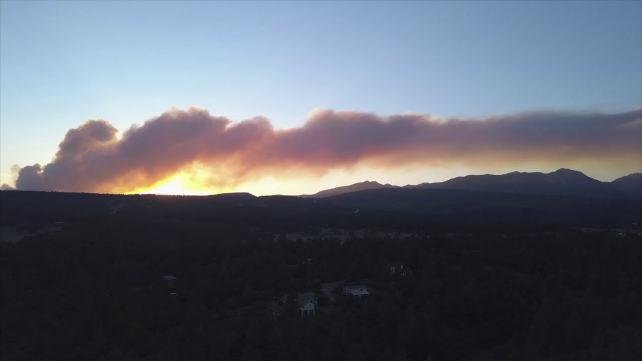 East Canyon Fire Smoke Trail Video Panorama YouTube