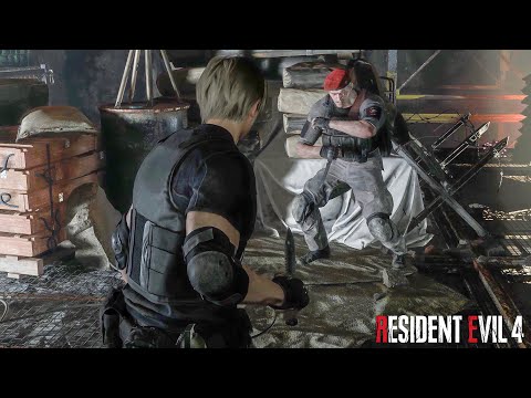 Видео: «НОЖ БЫСТРЕЕ ПИСТОЛЕТА» Леон vs. Краузер (Босс) 💥 Resident Evil 4 Remake (2023) PC | «Обитель зла 4»