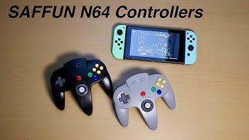 SAFFUN N64 Wireless Controllers 2-Pack Unboxing for Nintendo Switch! Best 3rd Party Controllers?