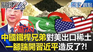 中國鐵桿兄弟造反了「對美出口稀土」一腳踹開習近平？！   稀土戰來得太猛「中國徹底惹怒全世界」歐盟急找川普歸隊？！【關鍵時刻】張炤和