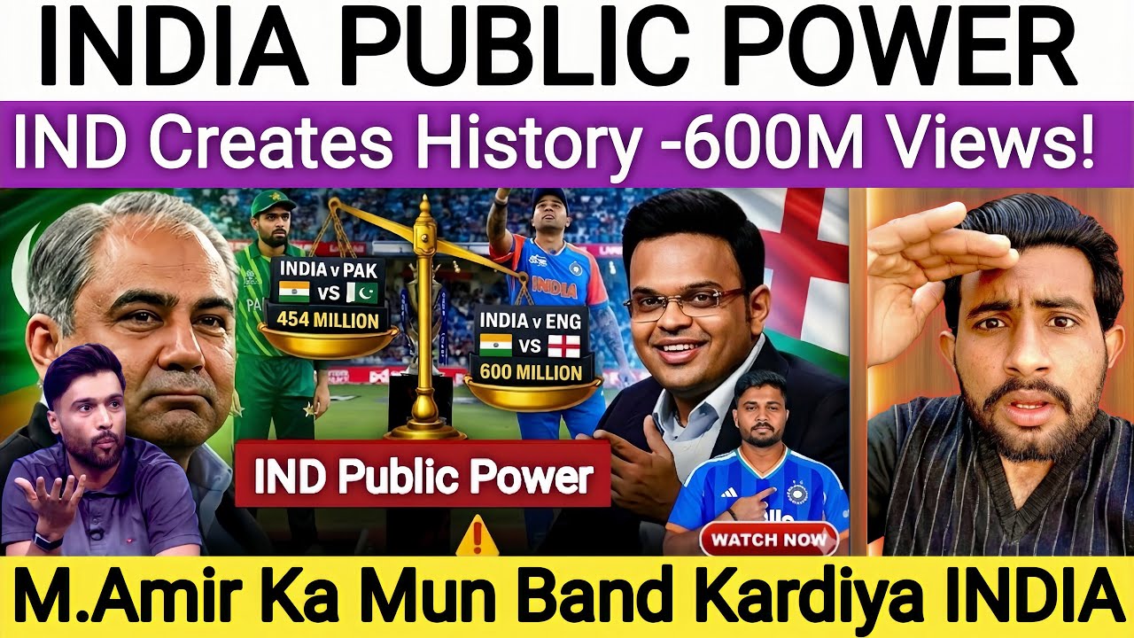 IND Public Show Their Real Power | IND vs Eng Semifinals 600M Views | IND Reply M.Amir | IND vs Eng