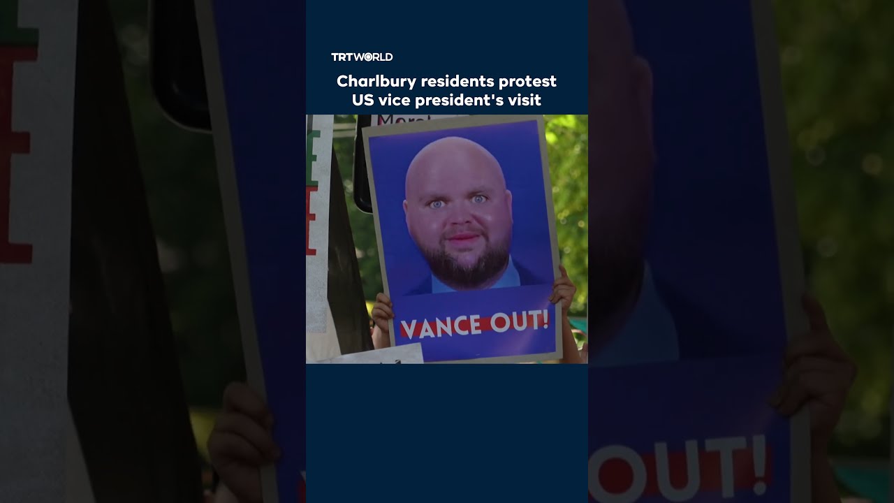 Charlbury Residents Protest US Vice President S Visit