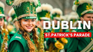 Дублин, Ирландия, Парад в честь Дня Святого Патрика, 2024 г. [4K HDR]