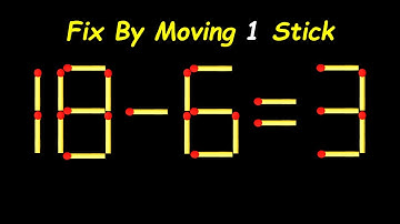 IQ Test: Move One Matchstick to Make the Equation Correct!
