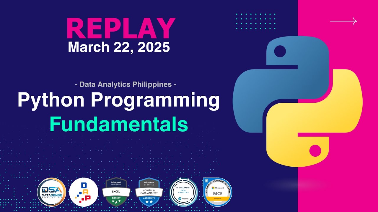 Python Programming Fundamentals (Mar. 22, 2025) - REPLAY - YouTube