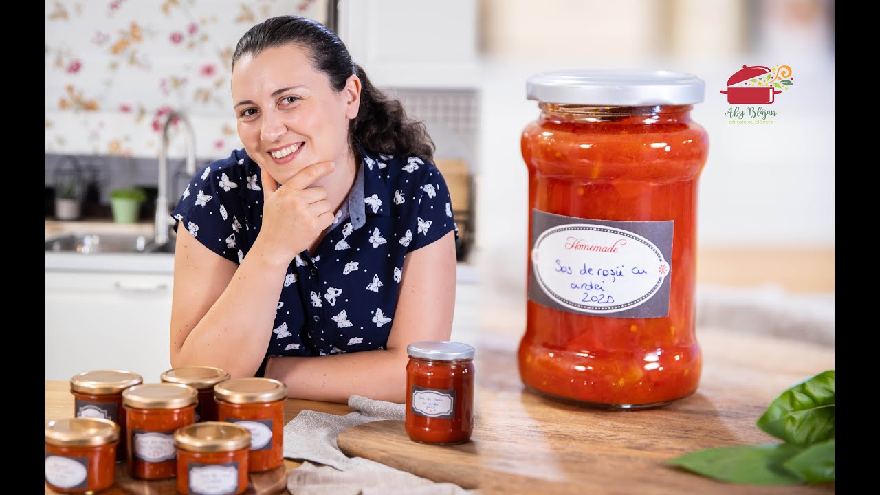 SOS DE ROSII CU ARDEI - Un deliciu pentru iarna! #sosderosii #abyblajan #conserveiarna
