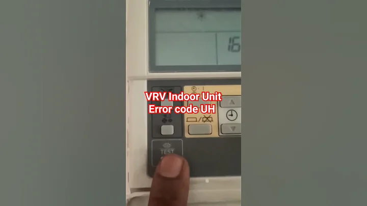 #daikin VRV X Codet Remote Error code UH