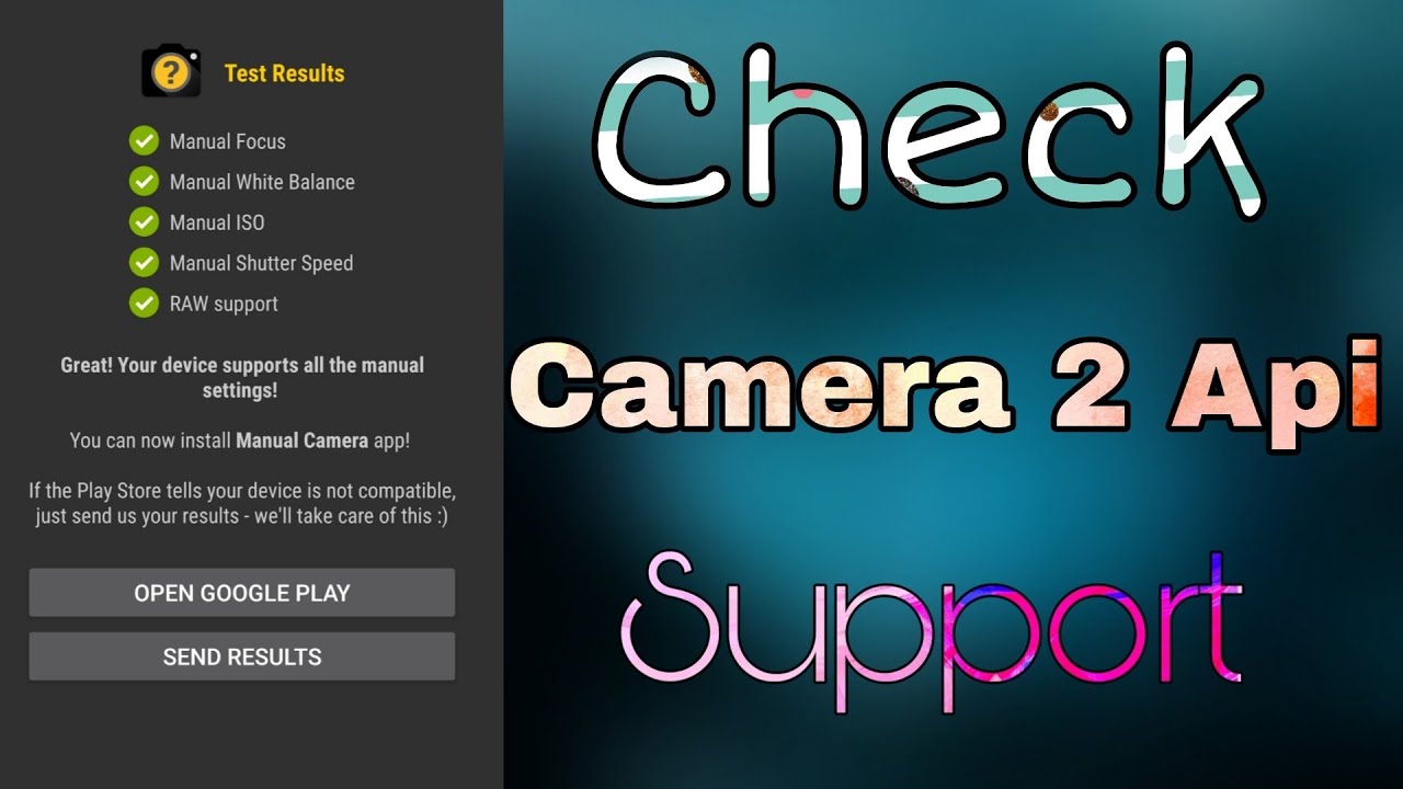 How to Check Camera2Api support in any device || Check Camera 2 Api ...