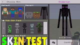 Skin test mob skin review | Zombie + enderman screenshot 2