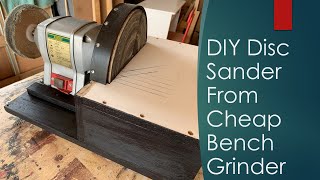 Diy disc sander from bench grinder ...