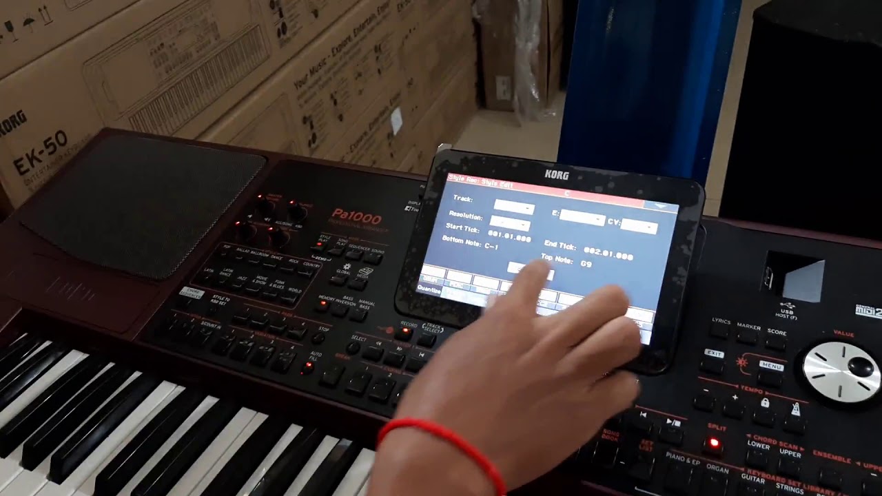 ណែនាំរបៀបធ្វើចង្វាក់លើ korg pa1000/pa700