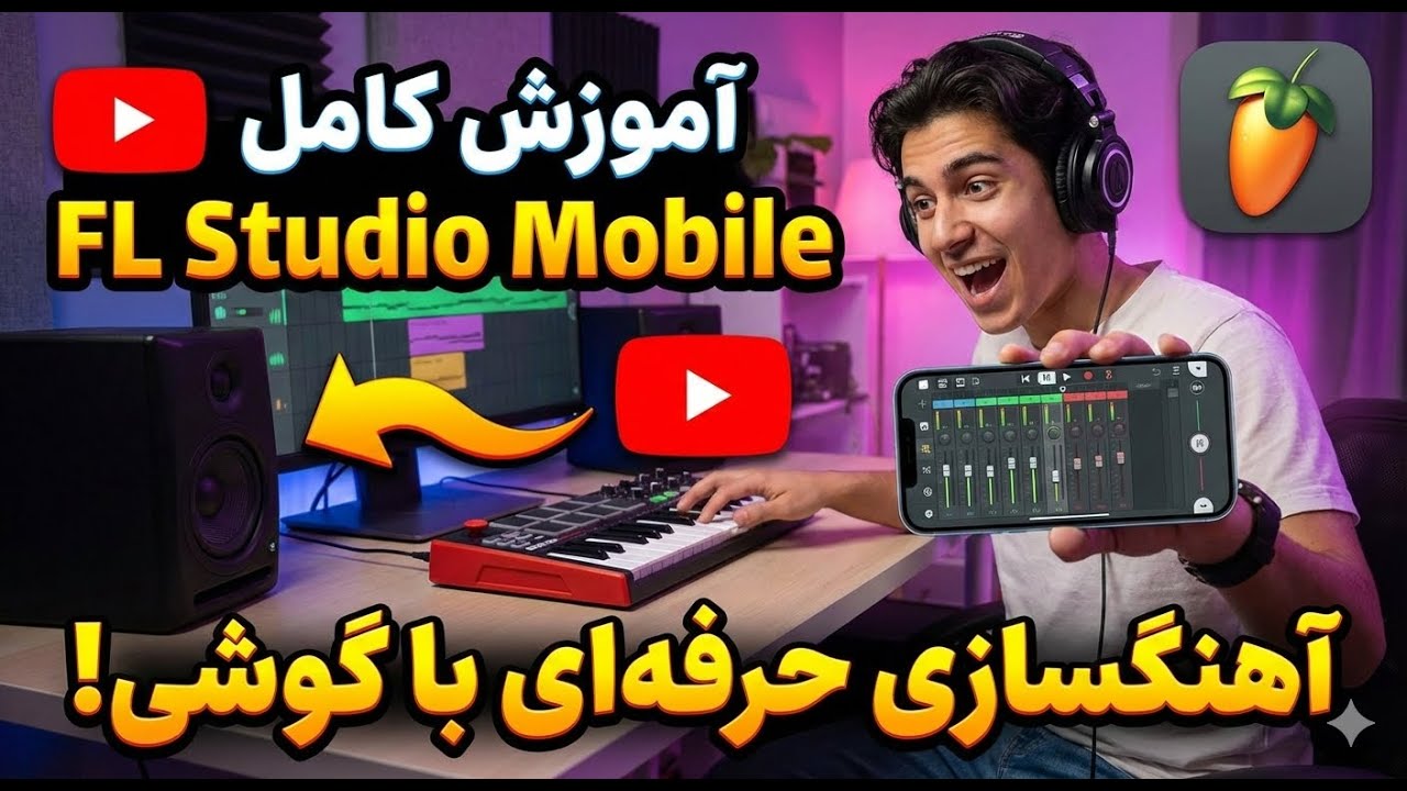 آموزش اف ال استدیو موبایل به زبان ساده | آهنگسازی در موبایل #1