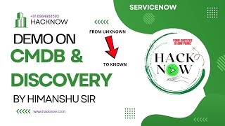 CMDB & Discovery Demo | ServiceNow Training | HackNow
