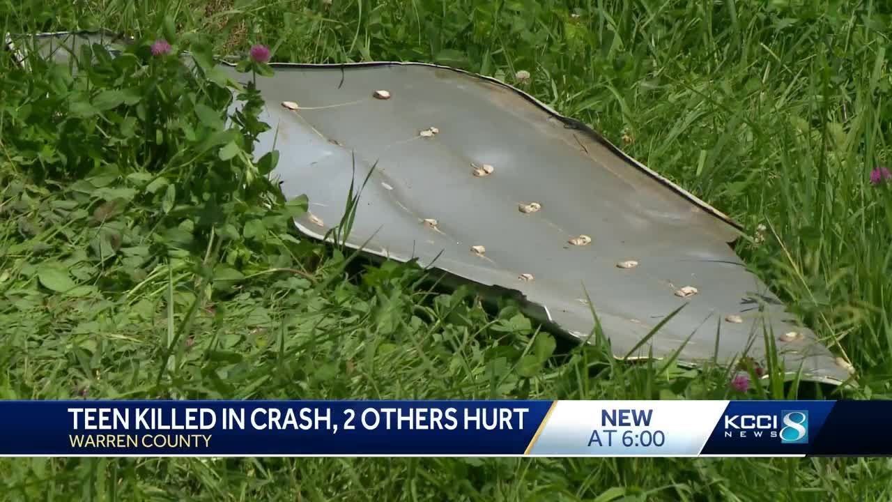 Iowa teen dies, two more injured in Warren County rollover crash - YouTube