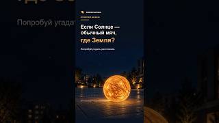 Если Солнце — мяч, где Земля? 🌍