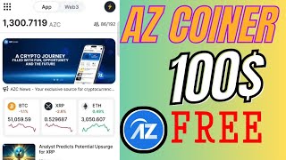 AZCoiner 100$ ইনকাম ফ্রি |Azcoiner App Free Income | How to Make Money Online From Azcoiner screenshot 4