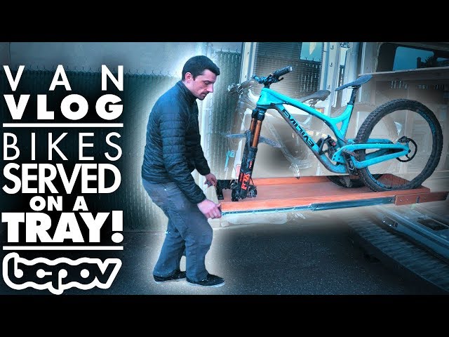 SLIDING TRAY BIKE RACK! | Camper Van Vlog #3