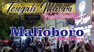 Tengah MALAM | Jalan di MALIOBORO | Jogjakarta | RAMAI Orang