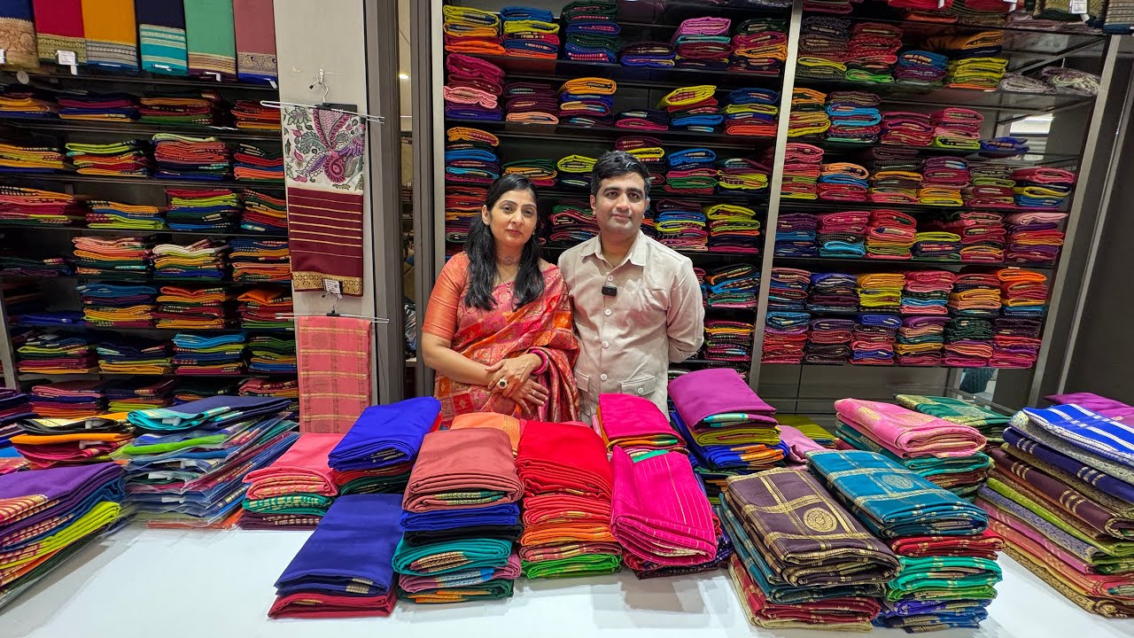 Varamahalakshmi Festival Special Pure Mysore Silk Sarees from Ratan Silks Bangalore Hanumanthnagar