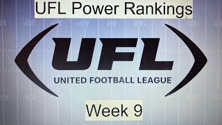 2024 Week 9 UFL Power Rankings