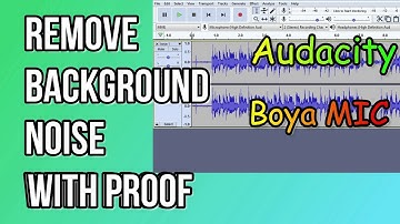 How To Remove Background Noise From Audio In Audacity || Boya Mic or any other Mic