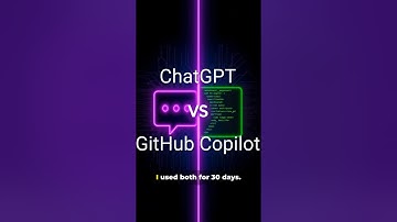 ChatGPT vs GitHub Copilot - Which for Coding?#ChatGPT #GitHubCopilot #AICoding #Programming #AITools