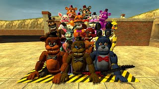 DESTROYING ALL HYPER RUBY SIREN FNAF SPARTAN KICKING GLAMROCK ANIMATRONICS In Garry's Mod!