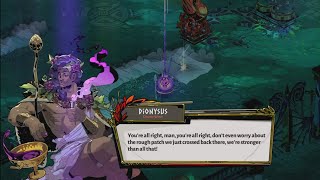 Zagreus gets through a rough patch with Dionysus - Hades