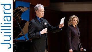 Introduction With Brian Zeger & Renée Fleming Juilliard Renée Fleming Master Cl