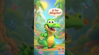 A for Alligator 🐊 | A for Ant 🐜 | A for Apple 🍎 | A for Aeroplane ✈️ | ABC Learning shorts video