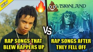 SONGS THAT BLEW RAPPERS UP VS SONGS AFTER THEY FELL OFF